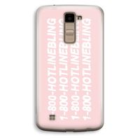 Hotline bling pink: LG K10 (2016) Transparant Hoesje