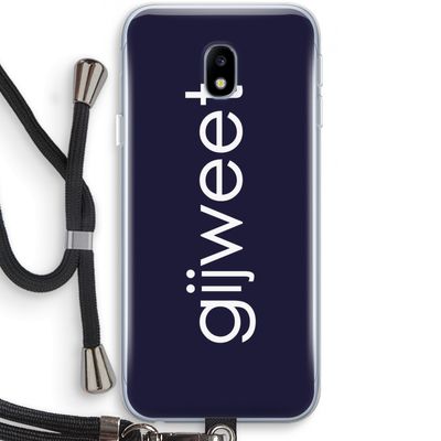 Gijweet: Samsung Galaxy J3 (2017) Transparant Hoesje met koord