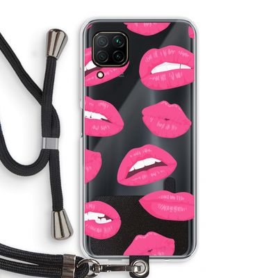 Bite my lip: Huawei P40 Lite Transparant Hoesje met koord