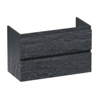 Brauer Joy - Onderkast Ondiep - 80 cm - met 2 Softclose Lades Greeploos en 1 Sifon Uitsparing - Damascus