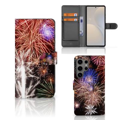 Samsung Galaxy S25 Ultra | Wallet Case | met Pasjes | Vuurwerk