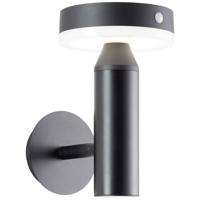 Brilliant Magua G40441/06 Wandlamp op zonne-energie met bewegingsmelder Energielabel: F (A - G) 4 W Warmwit Zwart