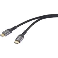 SpeaKa Professional SP-13138300 HDMI-kabel HDMI Aansluitkabel HDMI-A-stekker, HDMI-A-stekker 5.00 m Zwart 8K UHD