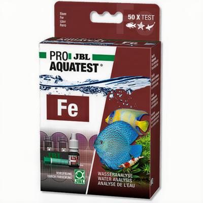 JBL Pro Aqua Test Fe IJzer - Aquarium & Vijver IJzertestkit, Geschikt voor Zoet/Zoutwater, 50 Metingen