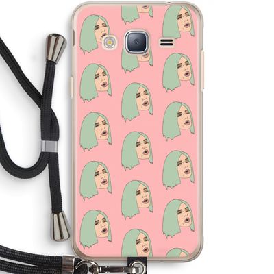 King Kylie: Samsung Galaxy J3 (2016) Transparant Hoesje met koord