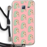 King Kylie: Samsung Galaxy J3 (2016) Transparant Hoesje met koord