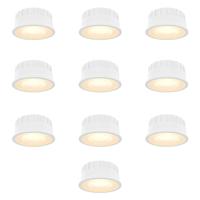 Set van 10 Dimbare LED modules - 6 watt 570 lumen - CCT instelbare lichtkleur 2700K/4000K/6000K
