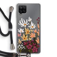 Painted wildflowers: Samsung Galaxy A12 Transparant Hoesje met koord