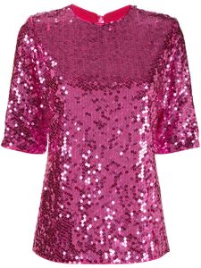 Saint Laurent Pre-Owned blouse brodée de sequins (années 1990) - Rose