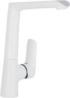 Saqu Angular 2.0 eengreeps keukenmengkraan wit/chroom