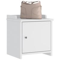 Gangbankje SANDNES wit 45x40x50 cm massief grenenhout