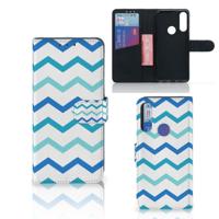 Alcatel 1S 2020 | Telefoon Hoesje | Zigzag Blauw