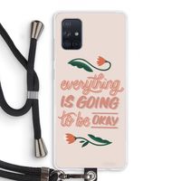 Optimistic flower girl: Samsung Galaxy A71 Transparant Hoesje met koord Optimistic flower girl: Samsung Galaxy A71 Transparant Hoesje met koord