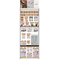 Creativ Company Vloerdisplay, gemonteerd, category, sieradenmix, volwassene, h: 1580 mm, l: 600 mm, b: 400 mm, 243 eenh./ 1 stuk