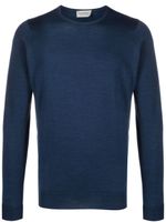 John Smedley pull Marcus en laine vierge - Bleu