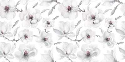 Vinyl tapijt Bloemen en planten Elegante tak met magnolia
