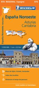 Wegenkaart - landkaart 572 Asturias - Cantabria - Oviedo - Santander |