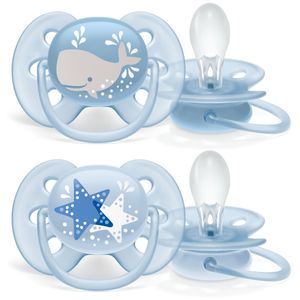 Philips AVENT SCF223/03 fopspeen Klassieke speen Orthodontisch Silicone Transparant