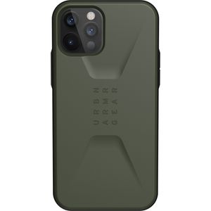UAG - Civilian backcover hoes - iPhone 12 / iPhone 12 Pro - Groen + Lunso Tempered Glass