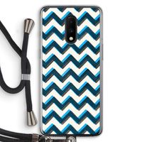 Onderbroken lijn: OnePlus 7 Transparant Hoesje met koord