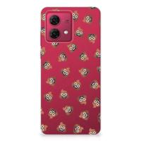 TPU bumper voor Motorola Moto G84 Poep Emojis - thumbnail