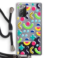 8-bit N°1: Samsung Galaxy Note 20 / Note 20 5G Transparant Hoesje met koord