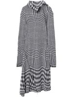 Burberry robe Warped à motif pied-de-poule - Noir - thumbnail