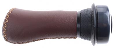 Gazelle aero handvat met draaibel, 145mm, bruin/zwart