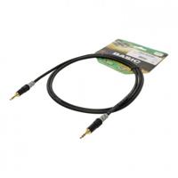 Sommer Cable HBA-3S-0090 Jackplug Audio Aansluitkabel [1x Jackplug male 3,5 mm - 1x Jackplug male 3,5 mm] 0.90 m Zwart