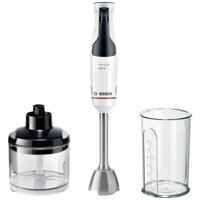 Bosch Haushalt MSM4W220 Staafmixer 600 W Met mixbeker, Met maatbeker, Met hakmolenopzet, BPA-vrij Wit, Grijs