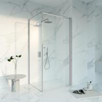Fortifura Galeria Douchecabine - 80x80x200 - Profiel - veiligheidsglas - anti kalk - Geborsteld RVS PVD (RVS) SW1122481 SW797914 SW797908
