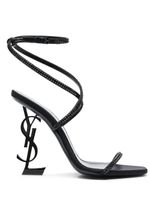 Saint Laurent Black Opyum Strap Detail Sandals - Noir - thumbnail