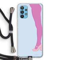 Pink panty: Samsung Galaxy A32 4G Transparant Hoesje met koord