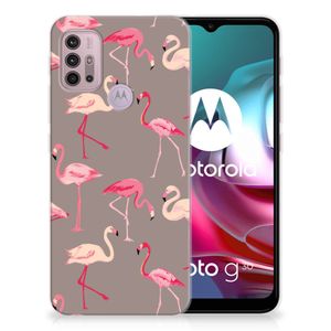 Motorola Moto G30 | G10 TPU Hoesje Flamingo