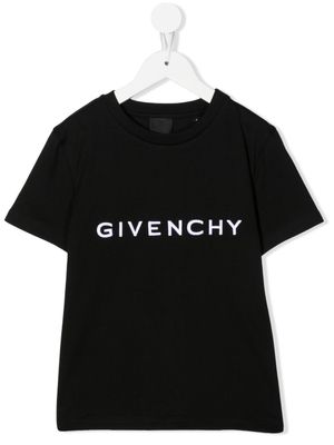 Givenchy Kids t-shirt en coton à logo imprimé - Noir