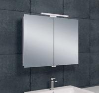 Wiesbaden Luxe spiegelkast +Led verlichting 80x60x14cm