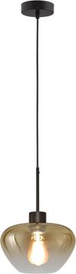 Masterlight HanglampGenua zwart met goud glas Ø 24cm - 2970-05-05-24