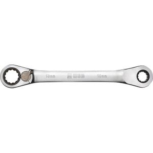 WGB Dubbele Ringratelsleutel met stopring 17x19mm