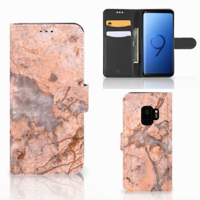 Samsung Galaxy S9 | Bookcase | Marmer Oranje