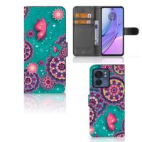 Motorola Edge 40 Hoesje Cirkels en Vlinders Motorola Edge 40 Hoesje Cirkels en Vlinders