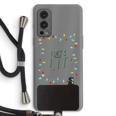 It's Lit: OnePlus Nord 2 5G Transparant Hoesje met koord
