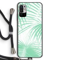 Palmbladeren: Xiaomi Redmi Note 10 5G Transparant Hoesje met koord