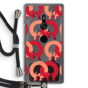 Dogs: Sony Xperia XZ2 Transparant Hoesje met koord