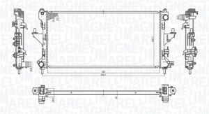 Radiateur MAGNETI MARELLI, u.a. für Fiat, Peugeot, Citroën