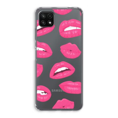 Bite my lip: Samsung Galaxy A22 5G Transparant Hoesje