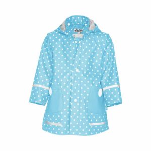 Playshoes regenjas stippen turquoise Maat