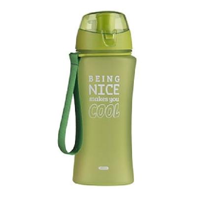 Drinkfles/waterfles Bidon - 480 ml - groen - Sportfles - Herbruikbaar - Kunststof