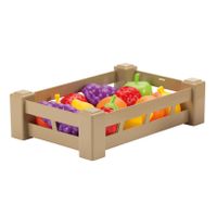 Ecoiffier 100% chef fruit of groenten in kratje