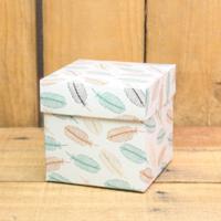 Bonbon doosjes - Chocolade doosje - Veertjes metallic - 24 stuks