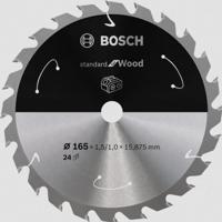 Bosch Accessories Bosch 2608837681 Hardmetaal-cirkelzaagblad 165 x 15.875 mm Aantal tanden: 24 1 stuk(s)